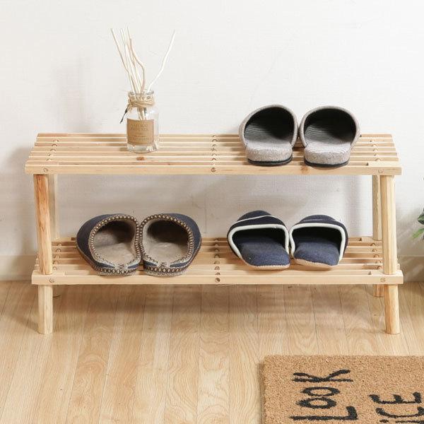 棚 木製 2段 北欧 シェルフ 収納 収納ラック 収納棚 おしゃれ オープン