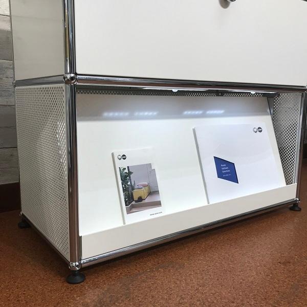 USM USM Haller ハラーシステム 1列2段ガラス天板サイドボード