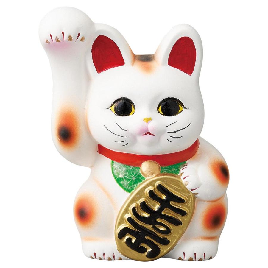 招き猫・三毛6号（右手上げ）19.5cm : 器屋一信ヤフー店 - 通販
