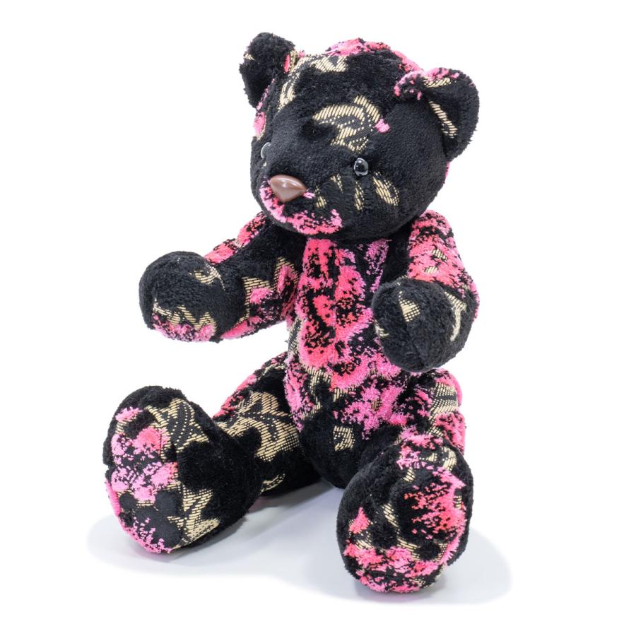 金華山 マドンナ 【クマ】ブラックピンク ぬいぐるみ 320mm×180mm