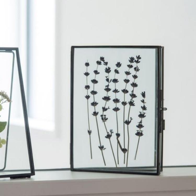 ガラスフレーム ポストカードスタンドダブル インテリア 開閉 見開き