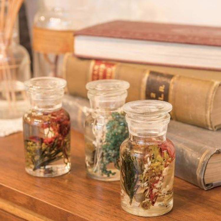 メディシンボトル M 4個セット ガラス 容器 薬瓶 試薬瓶 レトロ