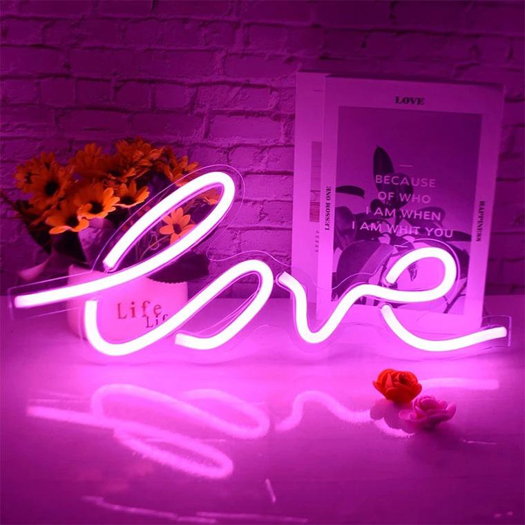 DENKO HOME（電光ホーム） LED ネオンサイン ラブ LOVE ネオンライト