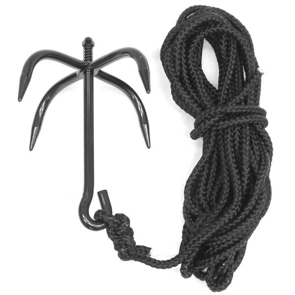 忍者3点セット 足甲 カギ縄 分銅鎖 ブラック NINJYA 3382 3400 3391B