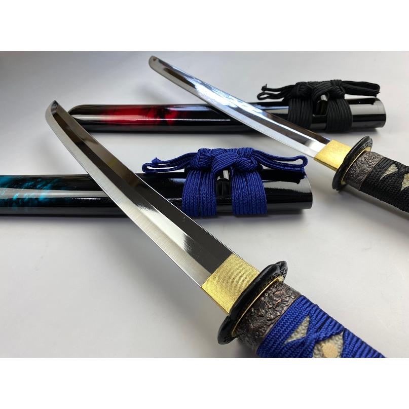 模造刀 小太刀 黒赤 マーブル鞘 YK : 岐阜関刃物工房V.ROAD Yahoo店