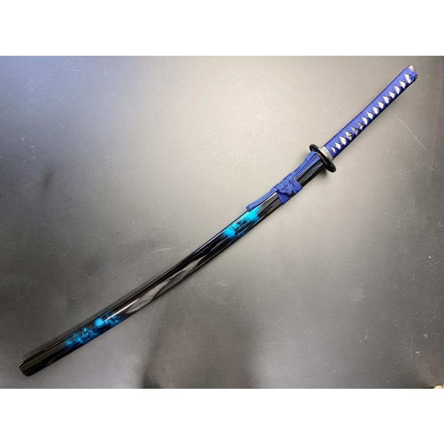 美術刀剣 模造刀 マーブル 青 大刀 並刀身 SW-1710L ＊ : 岐阜関刃物