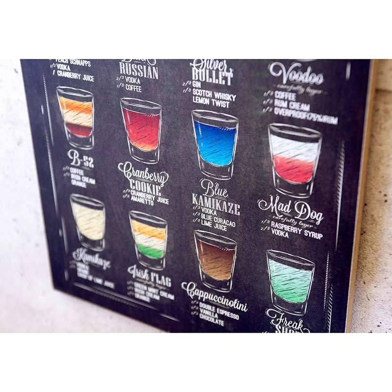 shots キッチンカー 看板 デザイン アートポスター カフェ バー bar お