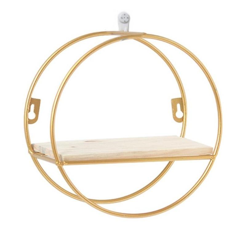 並行輸入品】丸型 壁掛け 収納ラック 直径25cm ウォールシェルフ