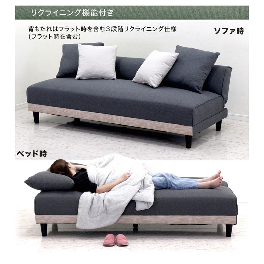 ソファーベッド 3人掛けソファ 一人用ベッド ポケットコイル おしゃれ