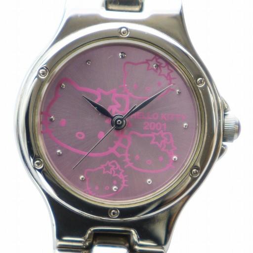 サンリオ ハローキティ 2001年 腕時計 ウォッチ クォーツ ロゴ ピンク