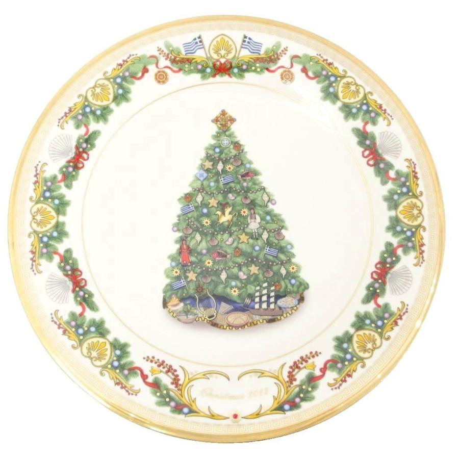 未使用品 レノックス LENOX クリスマスプレート 大皿 クリスマスツリー