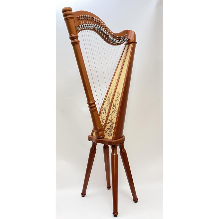乙女ハープ Antique アラベスク/アクイラ弦 28弦 ハープ レバーハープ