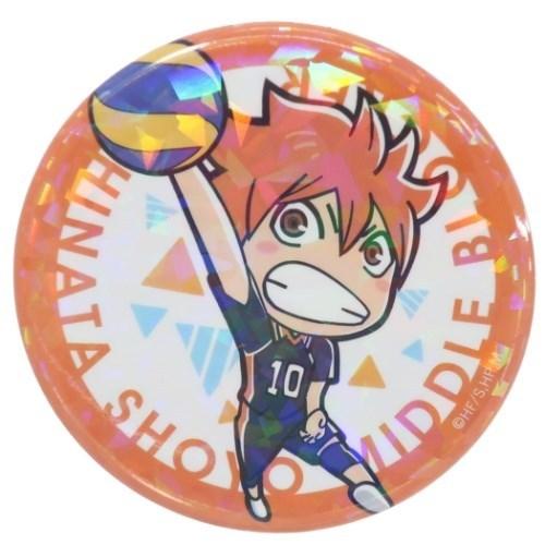 缶バッジ ホログラム カンバッジ ハイキュー ミニキャラ 日向翔陽 烏野