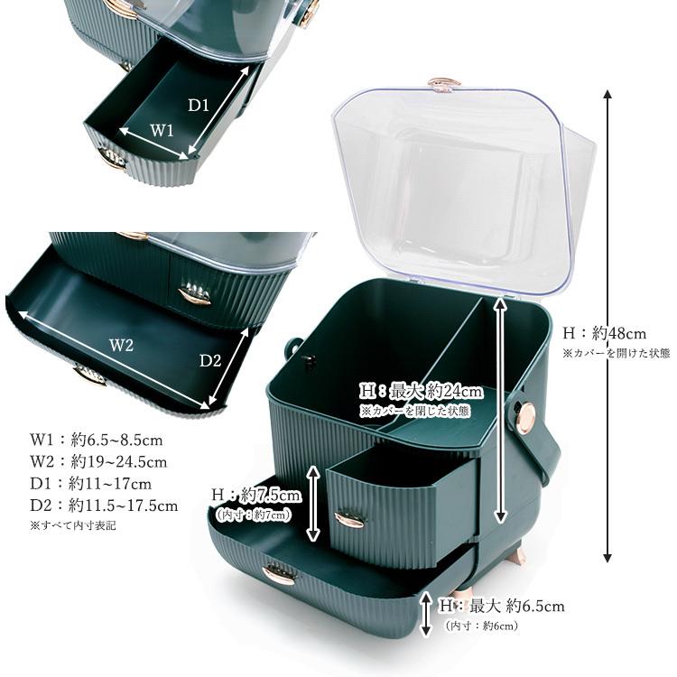 VitaFelice（ヴィータフェリーチェ） メイクボックス 持ち運び 大容量