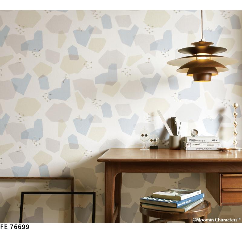 サンゲツ（SANGETSU） FE76699 壁紙 ムーミン 幾何柄 海の岩 賃貸 補修