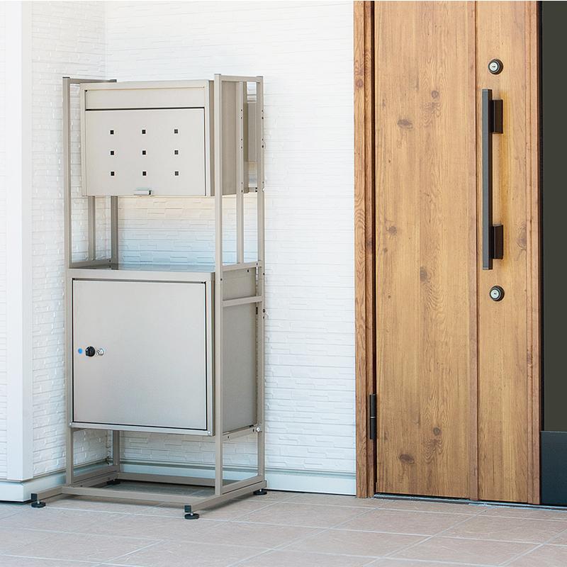 グリーンライフ 宅配BOXスタンド TRS−01 チタングレー