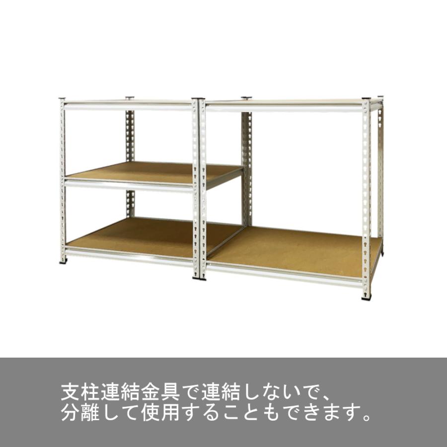 組立簡単ラクラック ホワイト色 幅80cmx奥行40cmx高さ183cm 収納