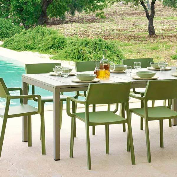 タカショー ガーデンテーブル カラー2色 幅140 奥行85 高さ76