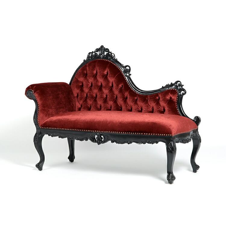 カウチソファ 2人掛けソファ ベンチソファ ロココ調 英国アンティーク