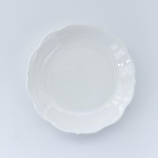 ポーセラーツ 白磁 食器 皿 プレート フリルドルチェプレート