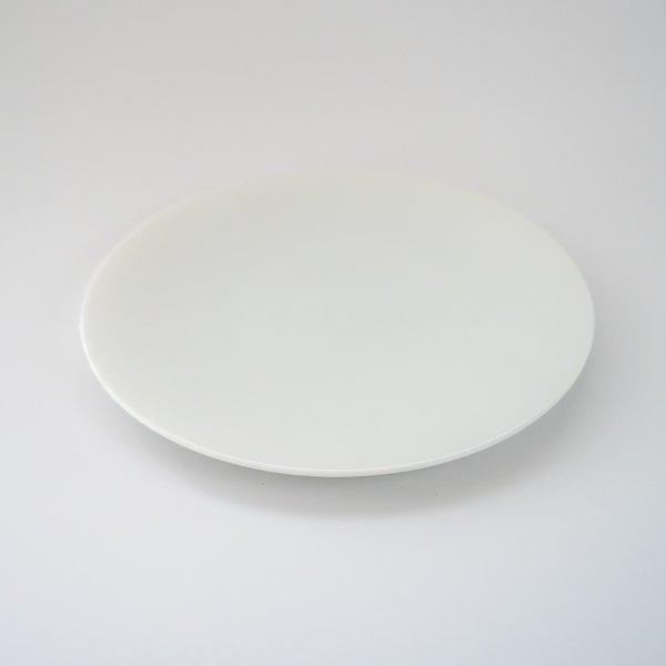 ポーセラーツ 白磁 24cmラウンドフラットプレート / プレート 白い食器
