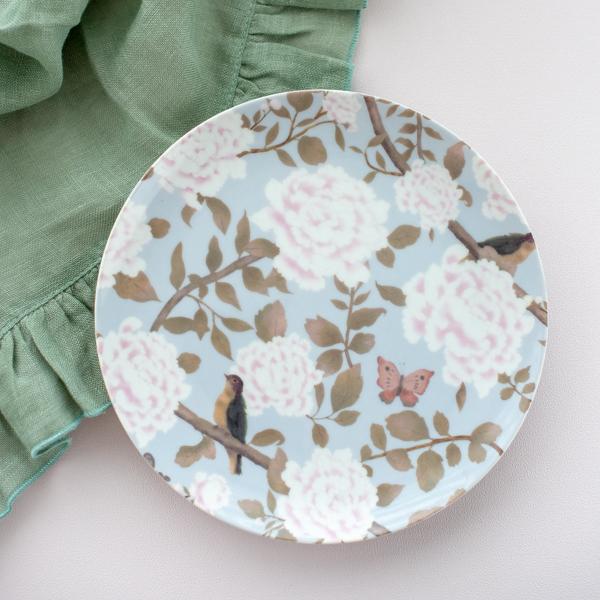 食器 フェミニン 皿 プレート シノワズリ/フレンチピオニープレート