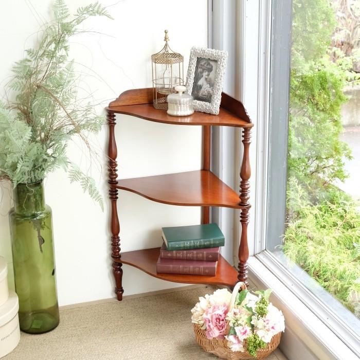 コーナーラック 英国 アンティーク マホガニー材 1930年代 イギリス