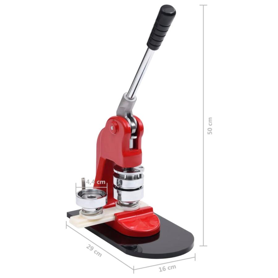 vidaXL 缶バッチマシン サークルカッター付き 44mm : vidaXL - 通販