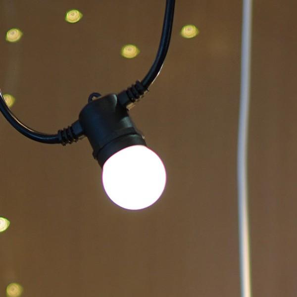 LED ストリング ライト 12球 5m インテリア 電飾 飾り コンセント 連結