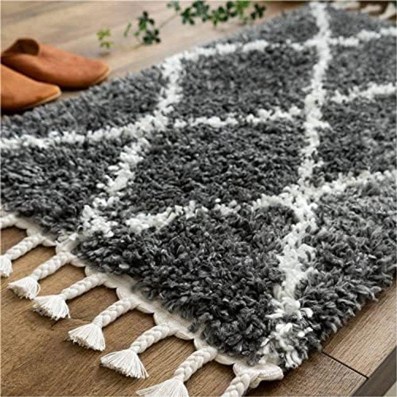 サヤンサヤン 北欧 ベニワレン 風 ラグ ゼフィール 133x195 1.5畳