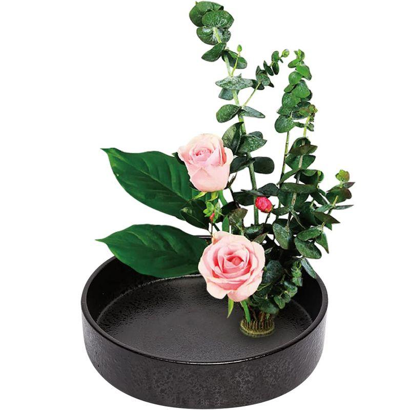 YUYAKESHI花器 華道 生け花用 水盤 花瓶 陶器 挿花 フラワーベース