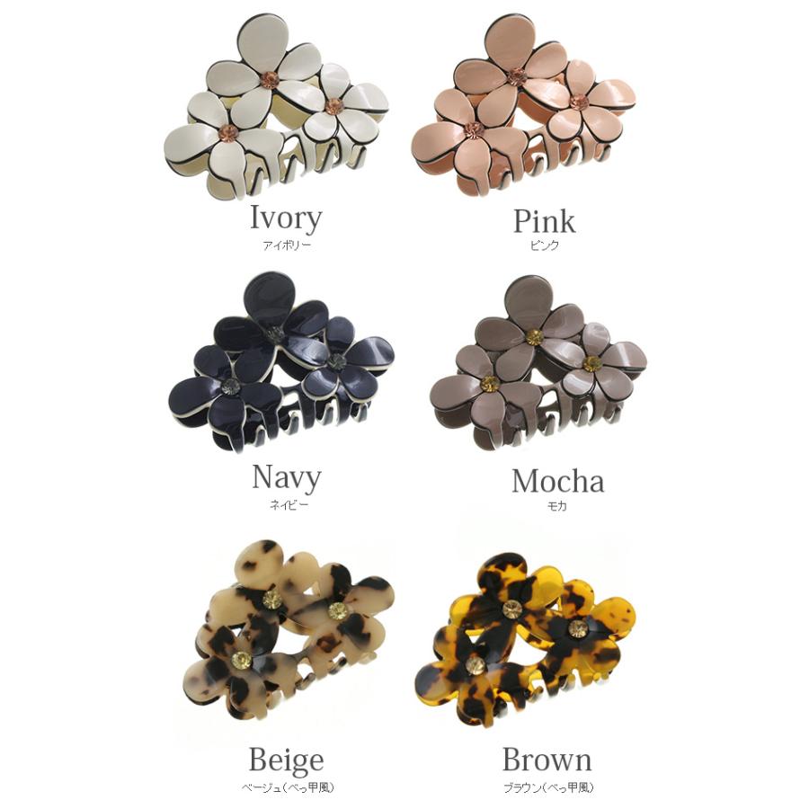 ヴァンテーヌ バンスクリップ トリプルフラワー Mサイズ オフィス 花