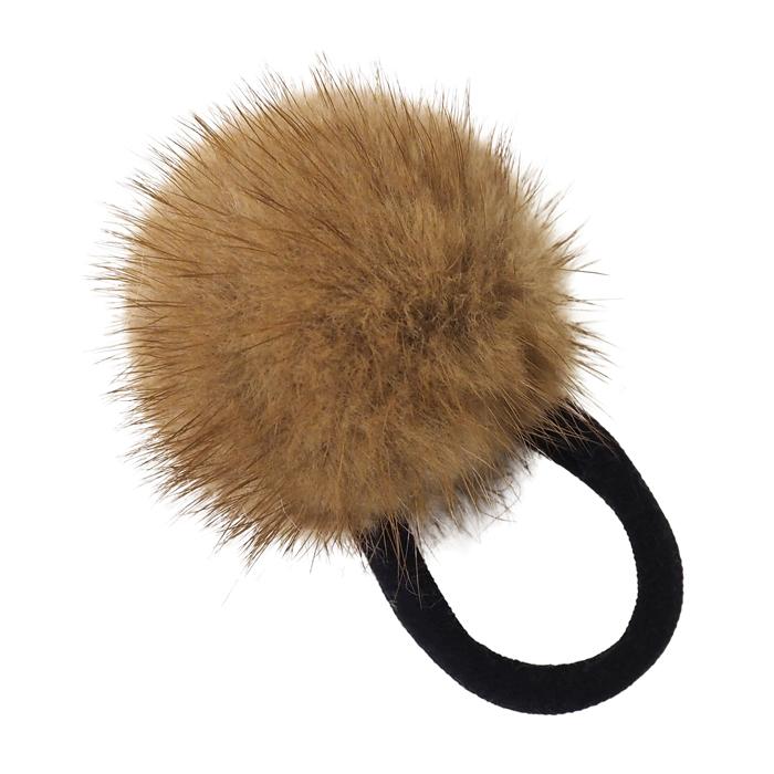 ヘアゴム ミンクファー 毛皮 リアルファー ボンボン ポンポン まとめ髪