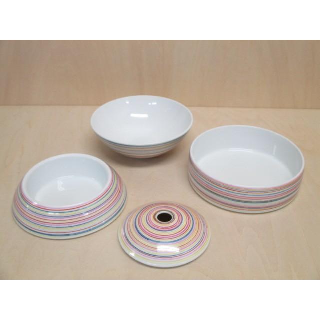 有田焼 李荘窯 玉重 色駒 色絵駒筋 珠型三段重 化粧箱付き 重箱 3段