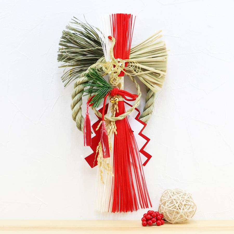 大阪長生堂 正月飾り しめ縄 天鶴 お正月飾り しめ縄飾り しめ縄リース