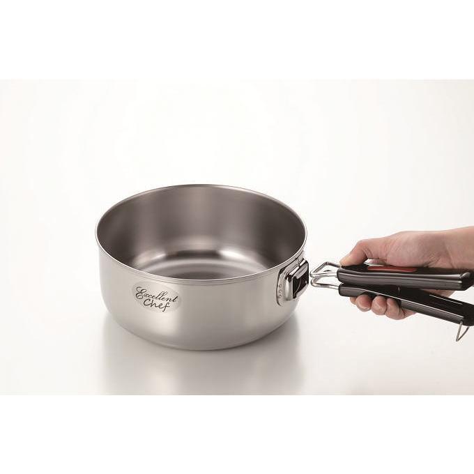 鍋 取っ手が取れる 着脱式 18cm 20cm セット IH対応 ガス火 ワンタッチ