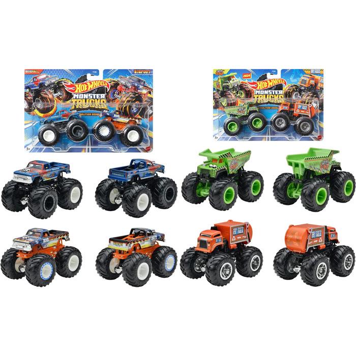 在庫処分品 ホットウィール モンスタートラック 1:64 2パック アソート