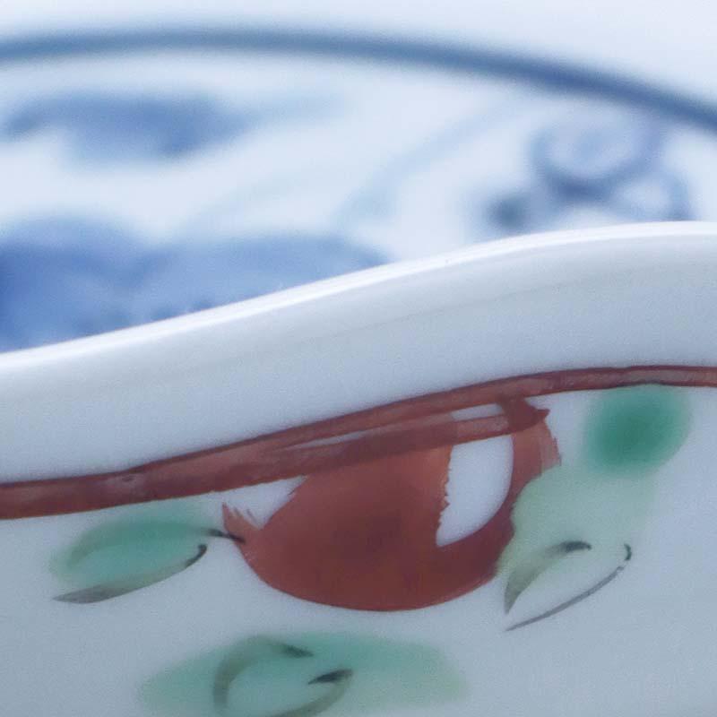 九谷焼：呉州赤絵牡丹文向付・須田菁華《小鉢・12.0cm》 : 和食器の