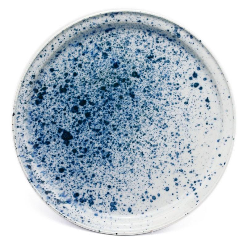 染付吹墨7.5寸皿・阪東晃司《大皿・23.0cm》 : 和食器の愉しみ 工芸店