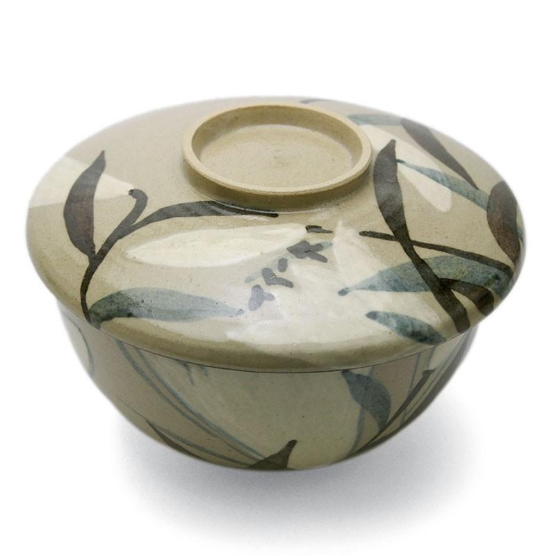 京焼・乾山写ゆり文蓋向付・伏原博之《蓋物・小鉢・250ml・12.5cm