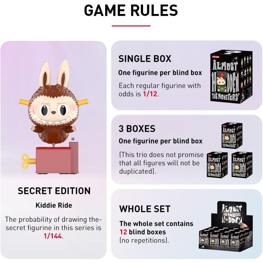 POP MART（ポップマート） LABUBU ラブブ THE MONSTERS Almost Hidden