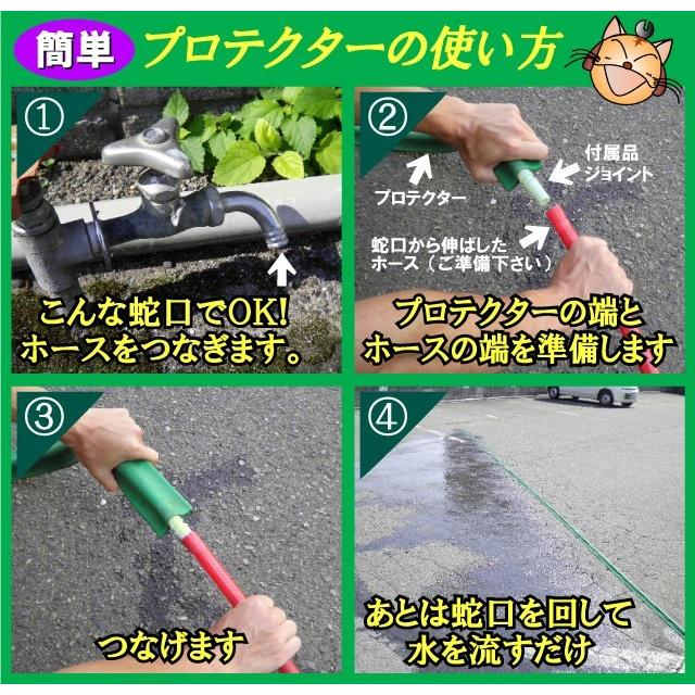 家庭用 両穴 10m KUP-10W 融雪プロテクター・消雪ホース 大研化成 夏の