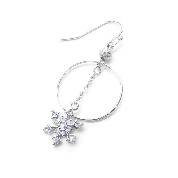 New 日本製 新色 雪の結晶パーツ 1個入 Cubic snow crystal スノー