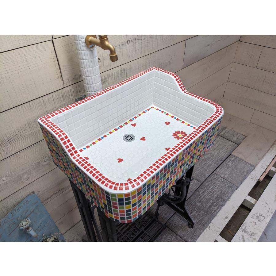 ガーデンシンク おしゃれ タイル 屋外用 タイルシンク 日本製 シンク