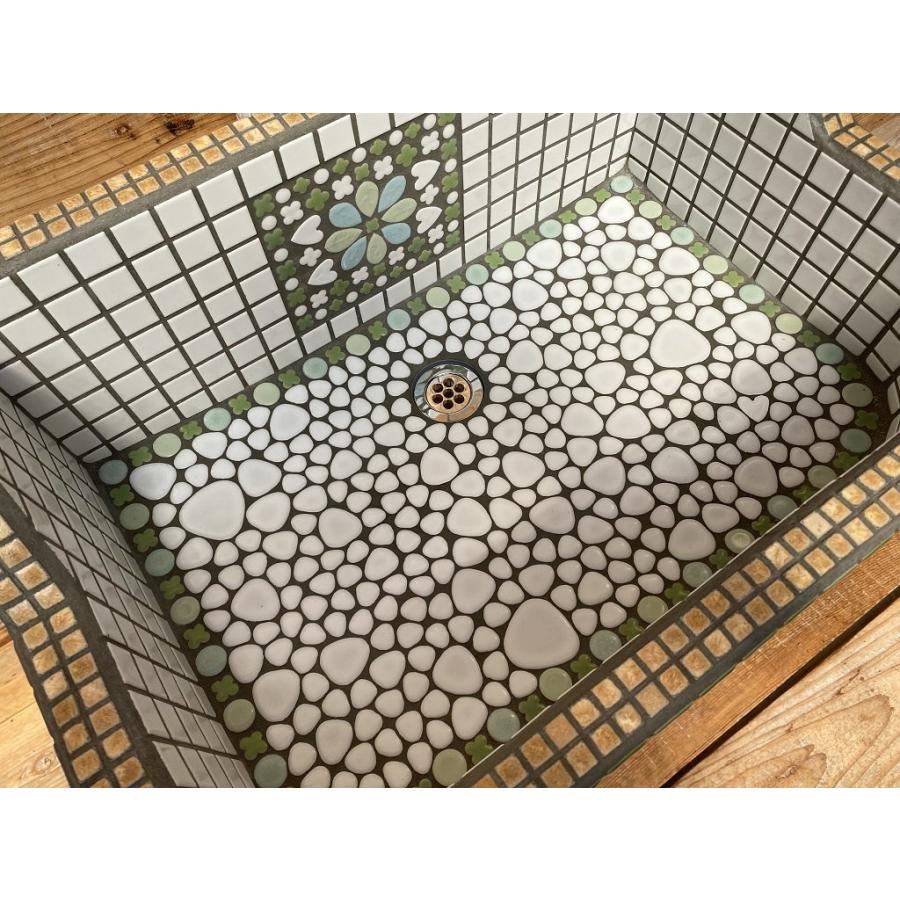 ガーデンシンク おしゃれ タイル 屋外用 室内可 タイルシンク 日本製