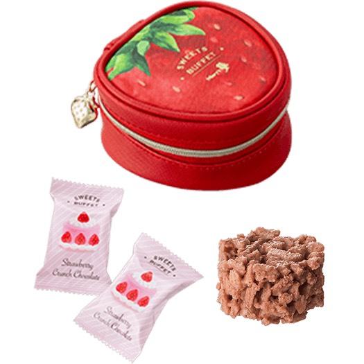 メリーチョコレート スイーツビュッフェ ストロベリーポーチ