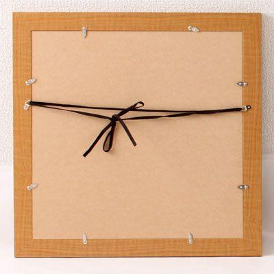 額縁 ハンカチ額 しっかり フレーム ナチュラル木目 外寸520×520mm