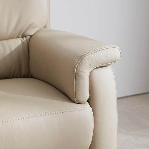 大塚家具 [3人掛] ドイツ製ソファ「ベルク」本革 総革張り#24 トープ色