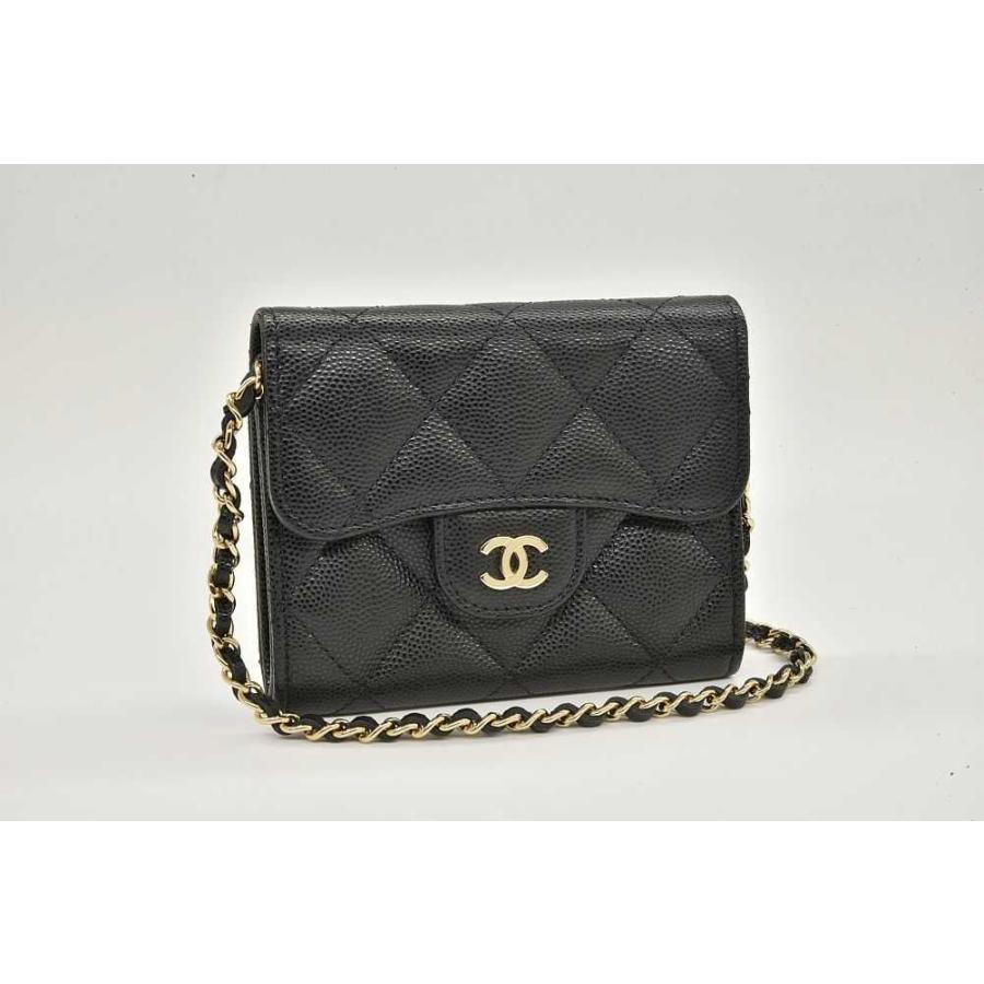 CHANEL（シャネル） チェーンクラッチ キャビアスキン ミニチェーン