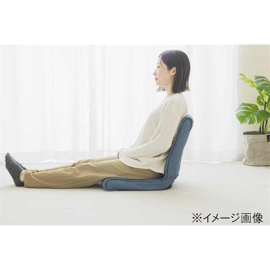 ドウシシャ 低反発コンパクト座椅子 ブルー [座いす 折りたたみ